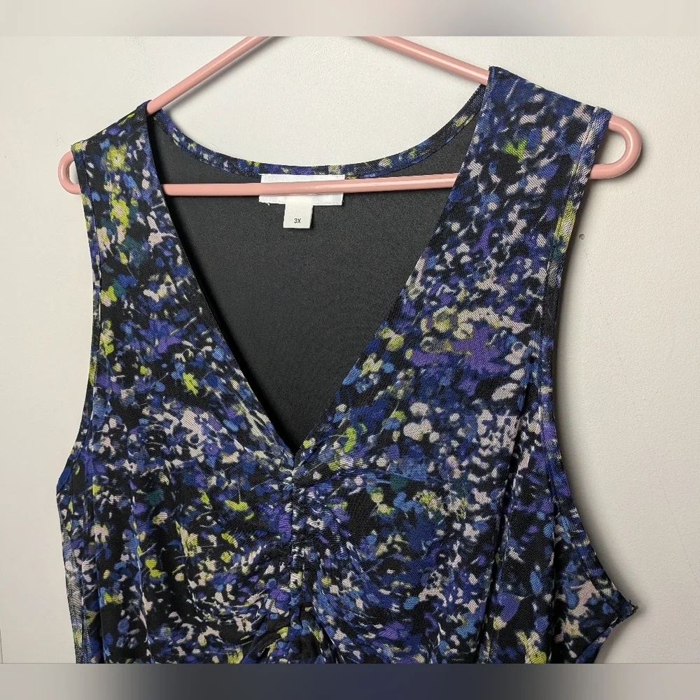 ADDITION ELLE Plus Size Sleeveless Fitted V-Neck Knit Top Blouse Size 3X - Picture 7 of 15